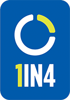 1IN4 logo